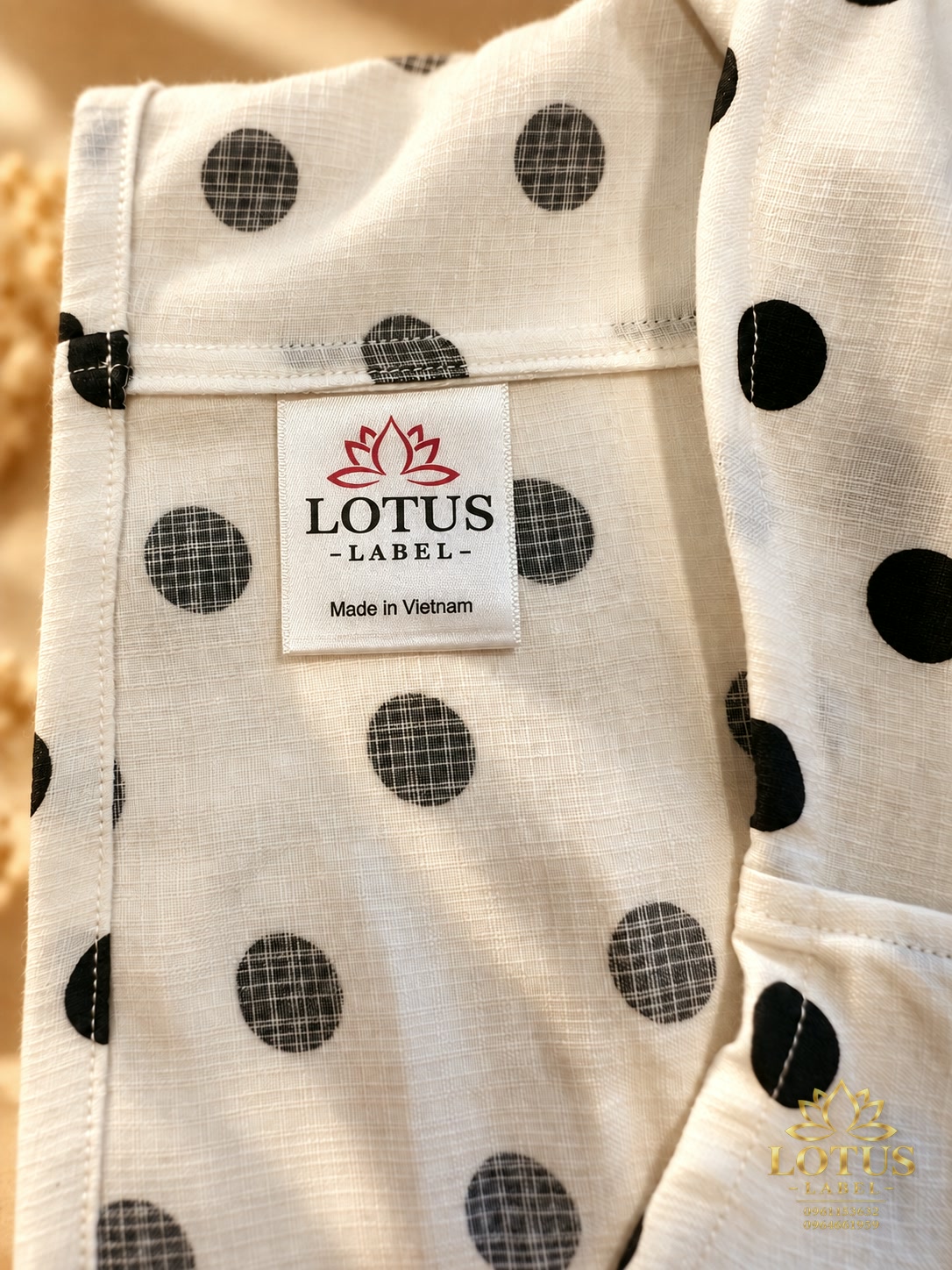 Chi tiết đường may áo LOTUS