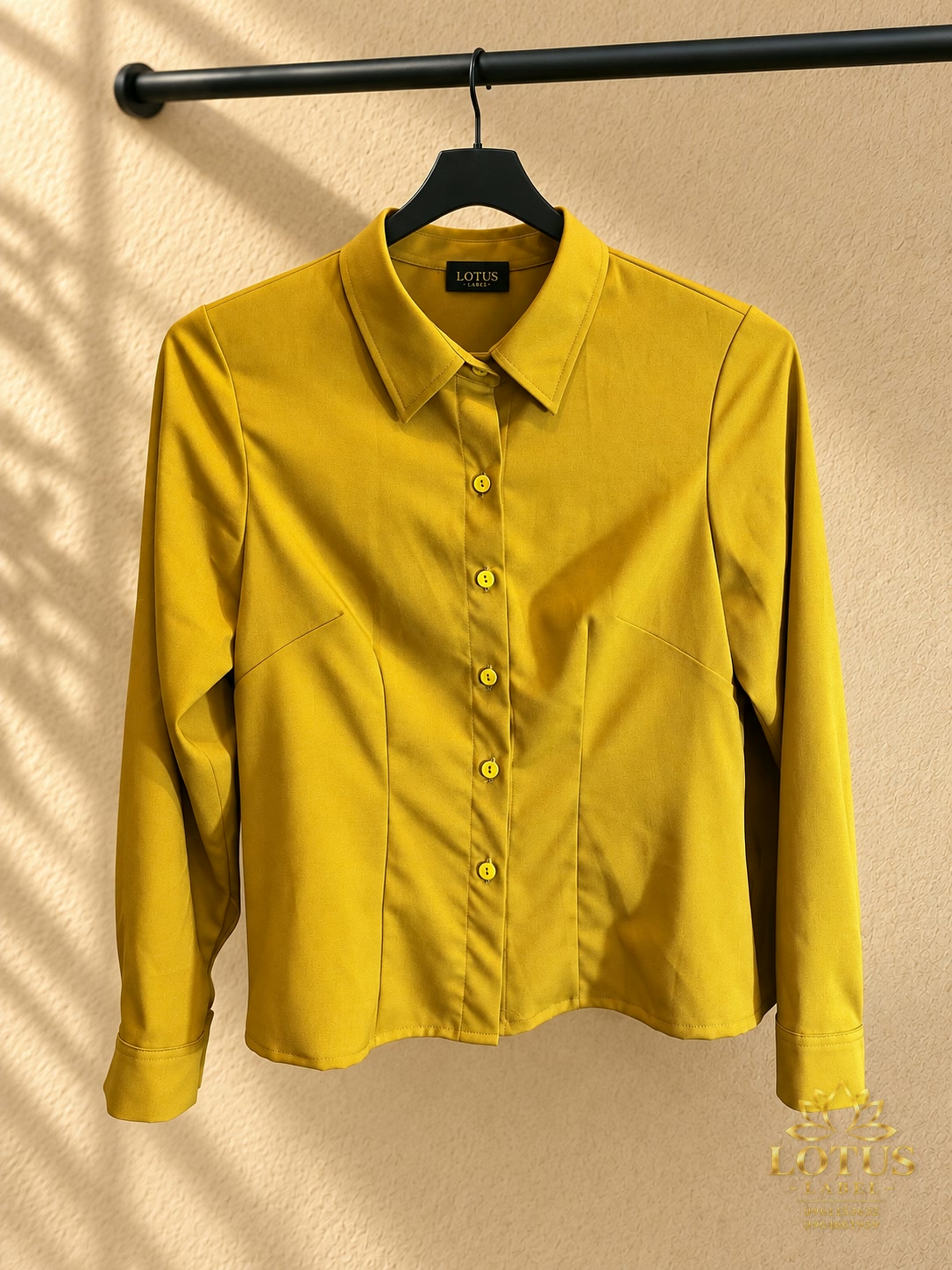 Sơ mi vàng LOTUS LABEL